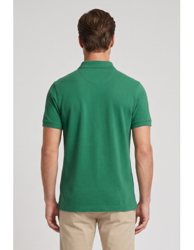 Guy polo in piquet di cotone Cabrio716n-pc M49901 [014b252e]