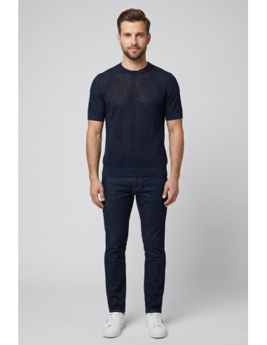 Markup maglia girocollo in misto lino e cotone MK1900017 [9b04becc]