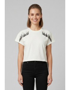 Markup t-shirt in cotone con applicazioni MW1610010 [e636feee]