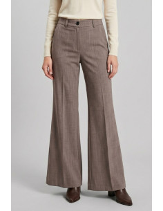 PDK pantalone flare in poliviscosa stretch 056884 [981b3ee7]