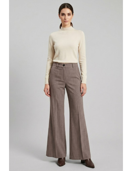PDK pantalone flare in poliviscosa stretch 056884 [f620bcee]
