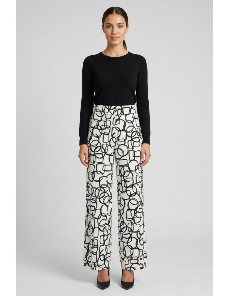 Celye pantalone palazzo a fantasia SS26CE0095 [fe61f426]