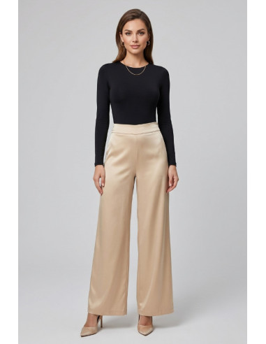 Celye pantalone palazzo in raso SS26CE0078 [b2958b6e]