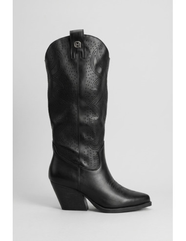Queen Helena stivale con zip laterale X28-100 [01b0e84a]