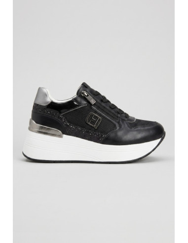 Queen Helena sneaker platform con zip X34-24 [d1f458c9]