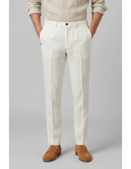 Markup pantalone con laccio in lino MK15109 [1f443008]