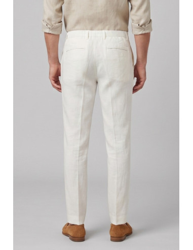 Markup pantalone con laccio in lino MK15109 [c6627305]