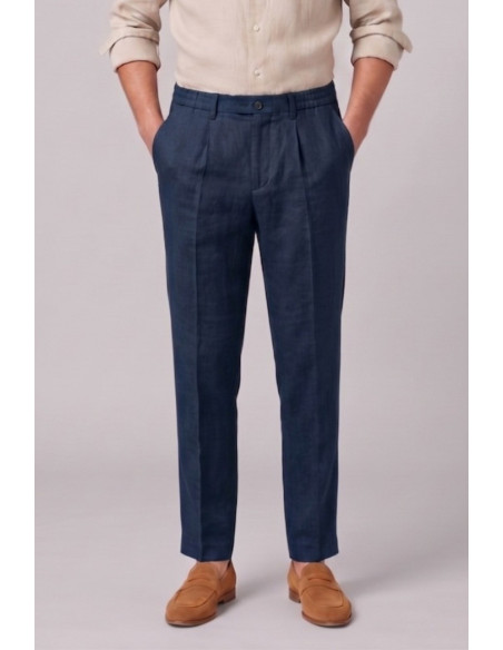 Markup pantalone con laccio in lino MK15109 [845a8a0e]