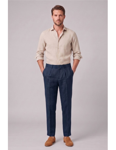 Markup pantalone con laccio in lino MK15109 [ea610807]