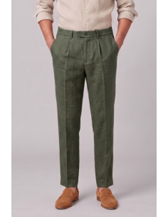 Markup pantalone con laccio in lino MK15109 [7e2258ed]