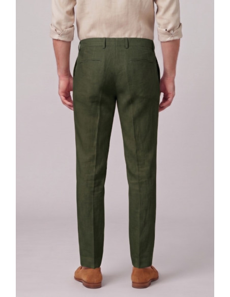 Markup pantalone con laccio in lino MK15109 [a7041be0]