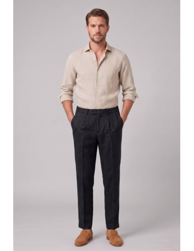 Markup pantalone con laccio in lino MK15109 [5a7d0a8d]