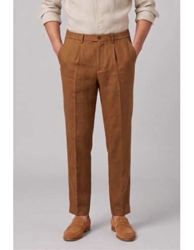 Markup pantalone con laccio in lino MK15109 [e69c059f]