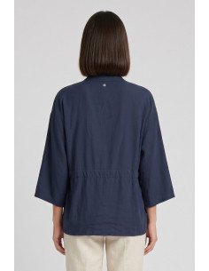 Fresh Flower kimono in misto lino con fusciacca FD657 [ba7bef1d] 2