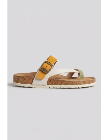 Queen Helena ciabatta a fascia multicolor incrociata X34-109 [b844c32f]