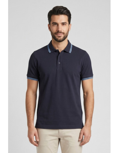 Guy polo in piquet di cotone Cabrio717t-pc M49902 [ac0f17f6]