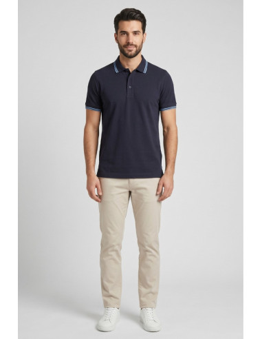 Guy polo in piquet di cotone Cabrio717t-pc M49902 [c23495ff]