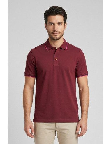 Guy polo in piquet di cotone Cabrio717t-pc M49902 [25fa7ef4]