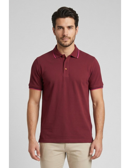 Guy polo in piquet di cotone Cabrio717t-pc M49902 [25fa7ef4]