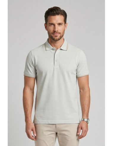 Guy polo in piquet di cotone Cabrio717t-pc M49902 [69c204b2]
