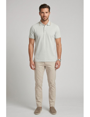 Guy polo in piquet di cotone Cabrio717t-pc M49902 [07f986bb]