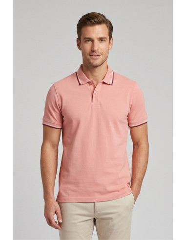 Guy polo in piquet di cotone Cabrio717t-pc M49902 [ef70593a]