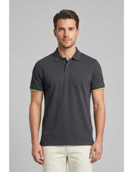 Guy polo in piquet di cotone Cabrio902x-pc M49904 [d4023fed]