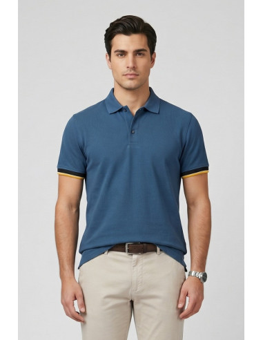 Guy polo in piquet di cotone Cabrio902x-pc M49904 [6152c81b]
