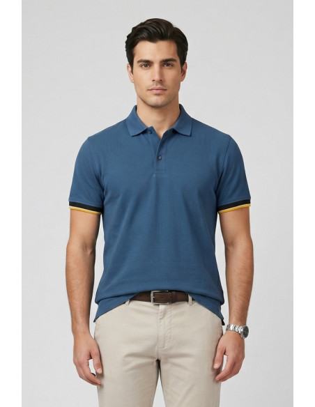 Guy polo in piquet di cotone Cabrio902x-pc M49904 [6152c81b]