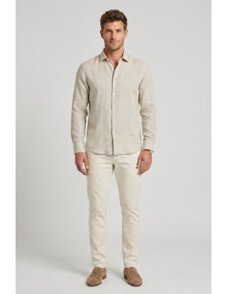 Guy camicia in lino Custom910n-1211 M50088 [5e6b817b]