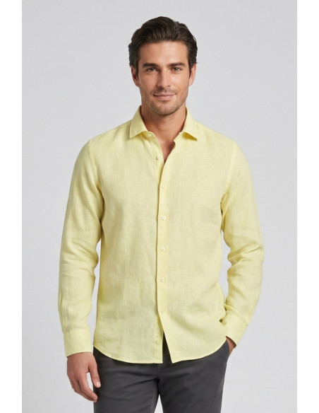 Guy camicia in lino Custom910n-1211 M50088 [a6503cdb]