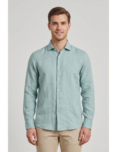 Guy camicia in lino Custom910n-1211 M50088 [3fd17258]