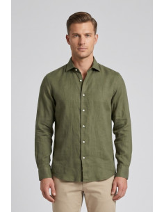 Guy camicia in lino Custom910n-1211 M50088 [9631e2f9]