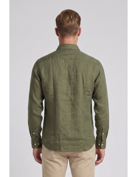 Guy camicia in lino Custom910n-1211 M50088 [4f17a1f4]