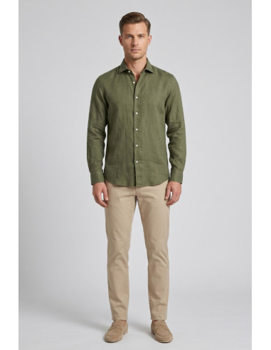 Guy camicia in lino Custom910n-1211 M50088 [f80a60f0]