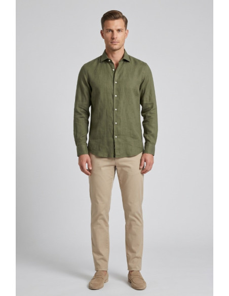 Guy camicia in lino Custom910n-1211 M50088 [f80a60f0]