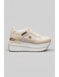 Queen Helena sneaker platform con dettaglio pizzo X34-48 [b66cba3c]