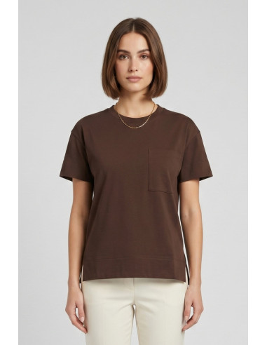 Blash t-shirt in cotone con taschino BS1710015 [402f47b6]