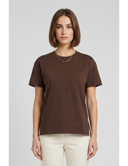 Blash t-shirt in cotone con taschino BS1710015 [402f47b6]