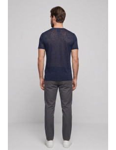 Urban Ring maglia girocollo in misto lino e cotone extra fine UR1110015 [70800d0c] 2