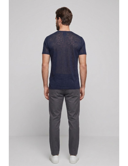 Urban Ring maglia girocollo in misto lino e cotone extra fine UR1110015 [a9a64e01]