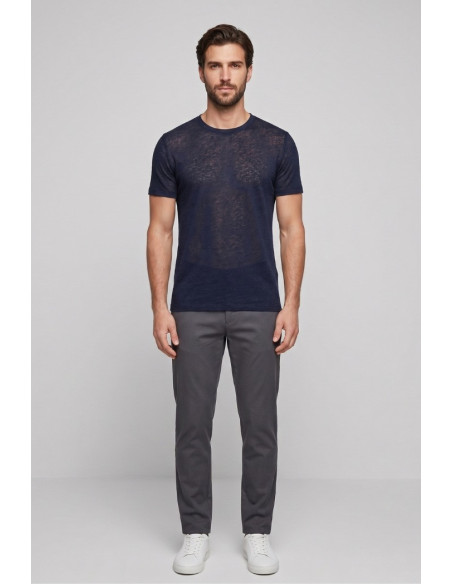 Urban Ring maglia girocollo in misto lino e cotone extra fine UR1110015 [1ebb8f05]