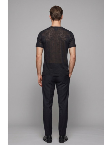 Urban Ring maglia girocollo in misto lino e cotone extra fine UR1110015 [19ba4c8b]