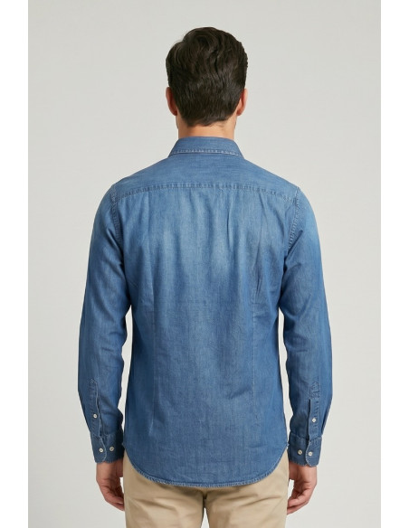 Superior Vintage camicia in denim di cotone SV1516P M50254 [87209bf4]