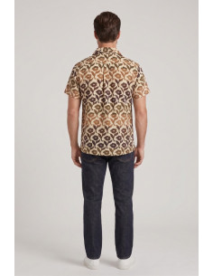 Guy camicia collo cubano a fantasia Custom930-cent M50098 [758775a0] 2