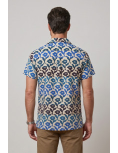 Guy camicia collo cubano a fantasia Custom930-cent M50098 [ca4f68af] 2