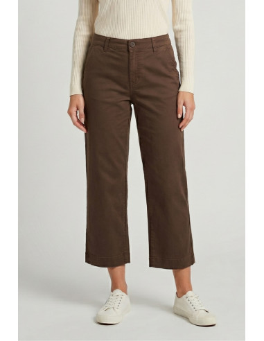 Fresh Flower bermuda ampio in gabardina di cotone stretch FD702 [fb079b12]
