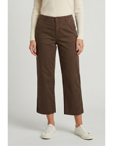 Fresh Flower bermuda ampio in gabardina di cotone stretch FD702 [fb079b12]