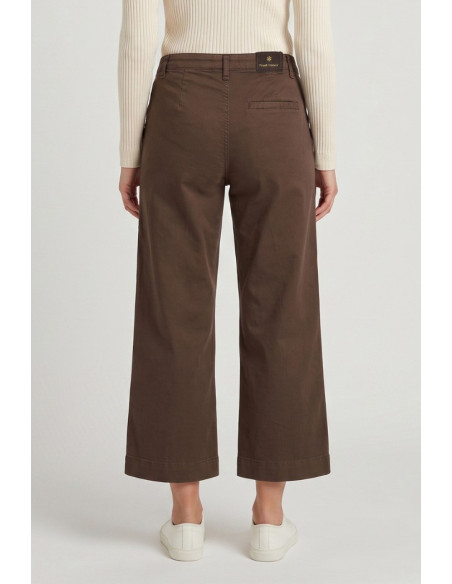 Fresh Flower bermuda ampio in gabardina di cotone stretch FD702 [2221d81f]