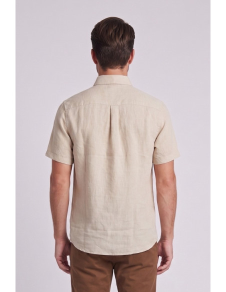 Lyle & Scott camicia mezza manica in lino SW2411V [dfdb0579]